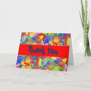 Colours Of Flower Power + Thank You Card