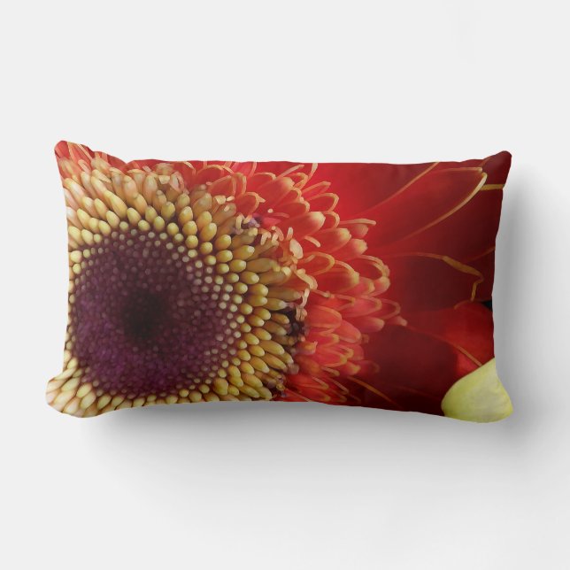 Colours of Gerberas Lumbar Cushion (Front)
