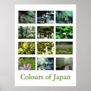 Colours of Japan (green) Poster