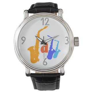 Colours of Jazz Sax Illustration Watch 1