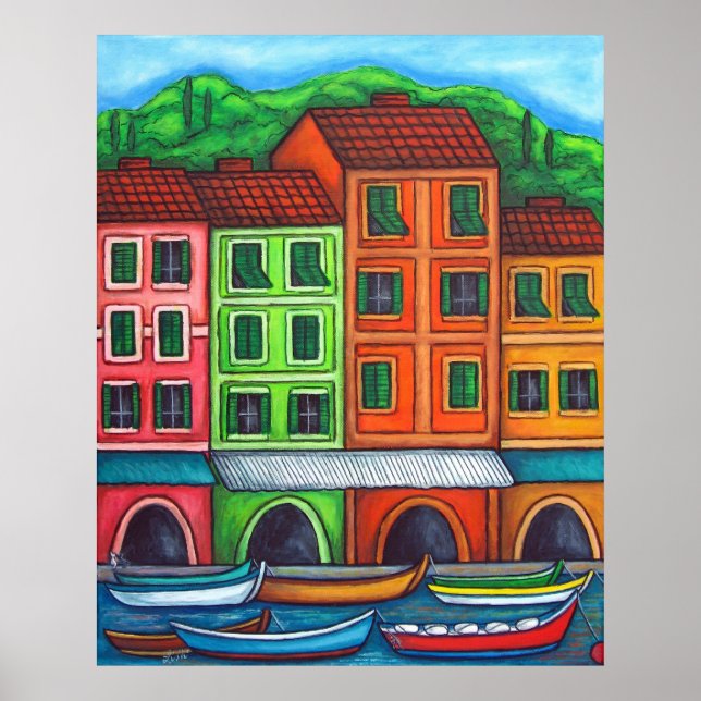 Colours of Liguira Print by Lisa Lorenz (Front)