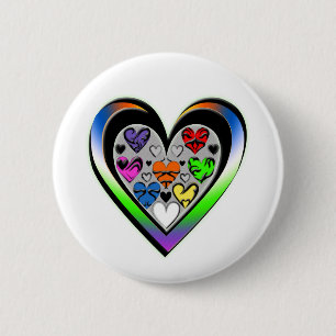 Colours of Love 6 Cm Round Badge