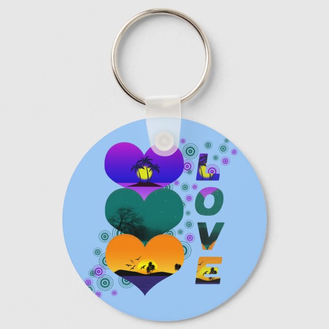 Colours of Love Key Ring (Front)