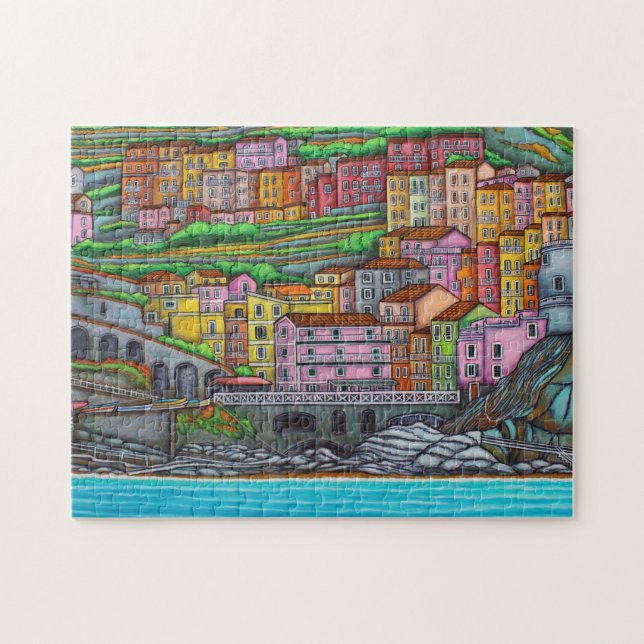 Colours of Manarola 11x14 Puzzle with Gift Box (Horizontal)