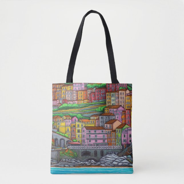 Colours of Manarola Bag By Lisa Lorenz (Front)