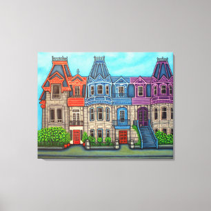 Colours of Montreal Canvas Print