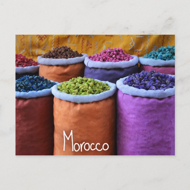 Colours of Morocco Postcard (Front)