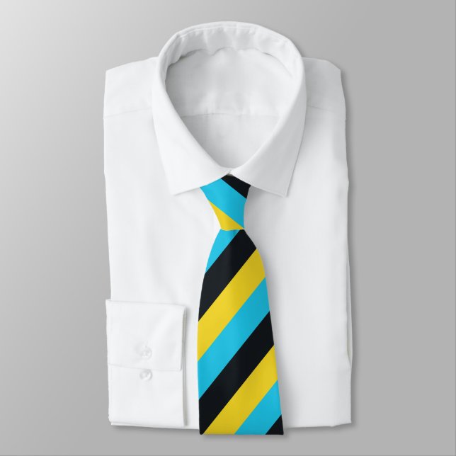 Colours of Nassau Flag  Tie (Tied)
