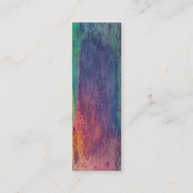 Colours of opal texture mini business card (Front)