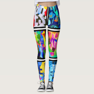 colours of poetry leggings