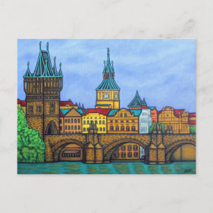 Colours of Prague Post Card by Lisa Lorenz