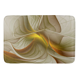 Colours of Precious Metals, Abstract Fractal Art Bath Mat