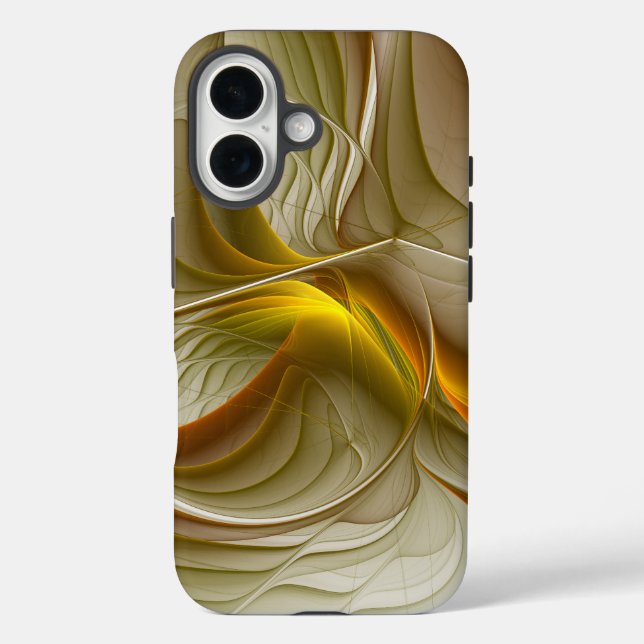 Colours of Precious Metals, Abstract Fractal Art Case-Mate iPhone Case (Back)
