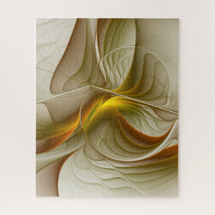 Colours of Precious Metals, Abstract Fractal Art Jigsaw Puzzle