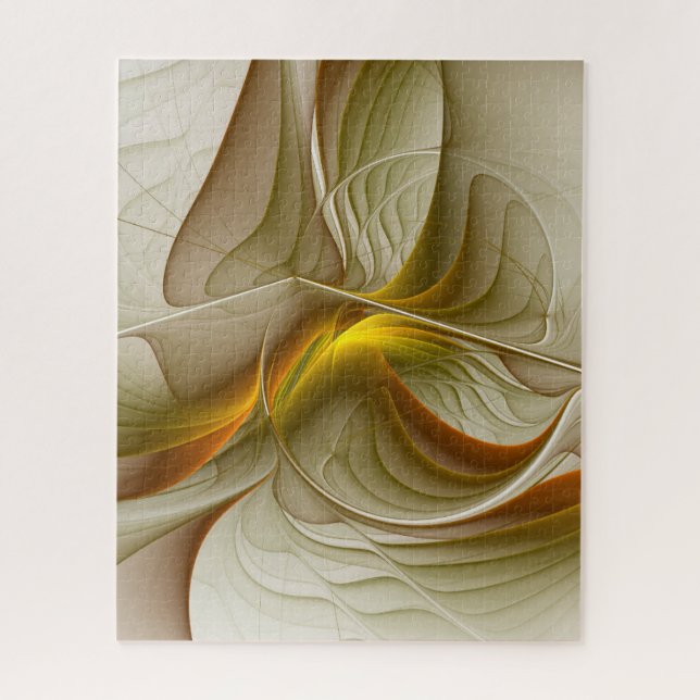 Colours of Precious Metals, Abstract Fractal Art Jigsaw Puzzle (Vertical)