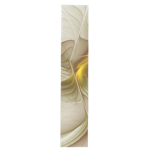 Colours of Precious Metals, Abstract Fractal Art Medium Table Runner (Front)