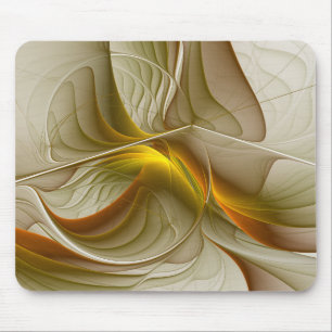 Colours of Precious Metals, Abstract Fractal Art Mouse Pad