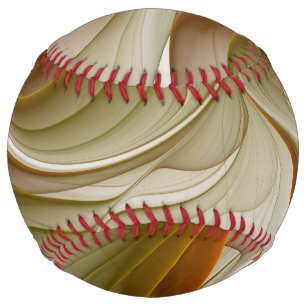 Colours of Precious Metals, Abstract Fractal Art Softball