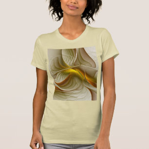 Colours of Precious Metals, Abstract Fractal Art T-Shirt