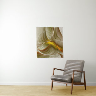Colours of Precious Metals, Abstract Fractal Art Tapestry
