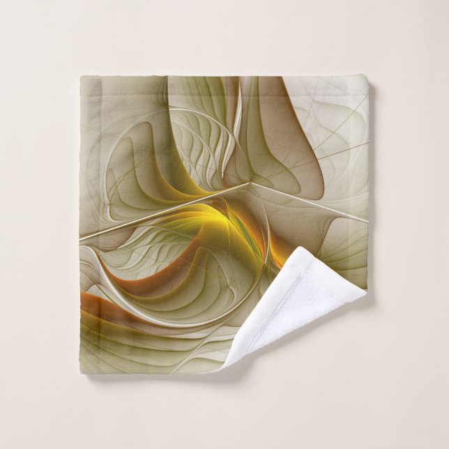 Colours of Precious Metals, Abstract Fractal Art Wash Cloth (Wash Cloth)