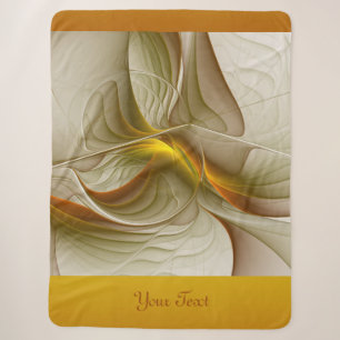 Colours of Precious Metals, Abstract Fractal Text Sherpa Blanket