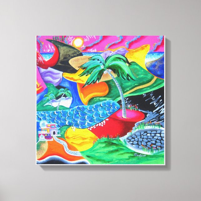 Colours of Puerto Rico - Caribbean Canvas Print (Front)