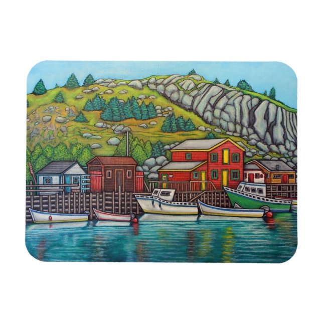 Colours of Quidi Vidi, Newfoundland Magnet (Horizontal)