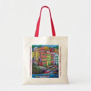 Colours of Riomaggiore Cinque Terre Tote Bag