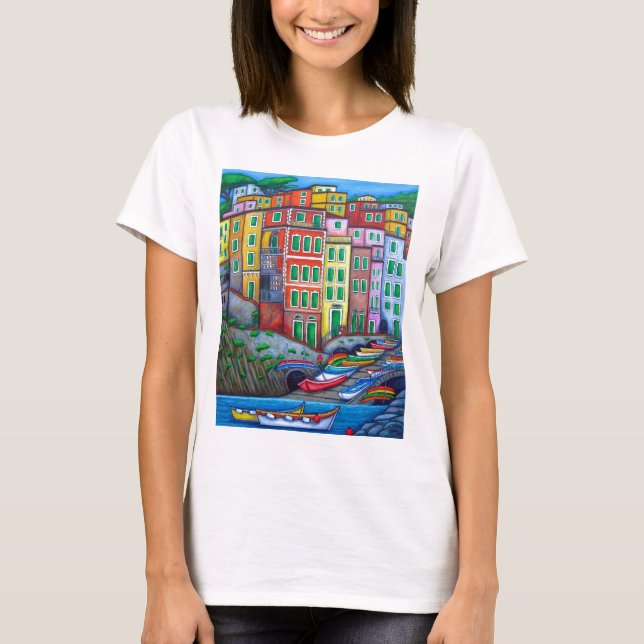 Colours of Riomaggiore Tshirt (Front)