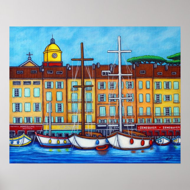 Colours of Saint-Tropez Poster by Lisa Lorenz (Front)