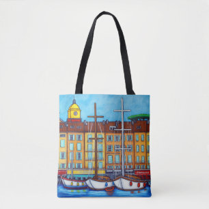 Colours of Saint-Tropez Tote Bag by Lisa Lorenz