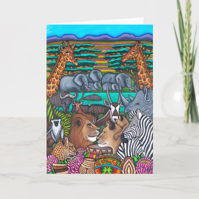 Colours of South Africa Greeting Card (Front)