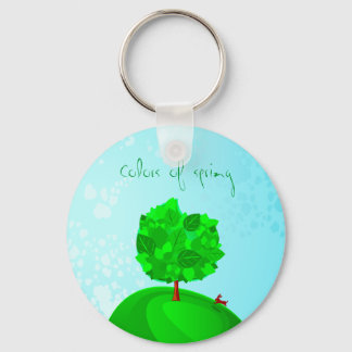 Colours of spring, keychain