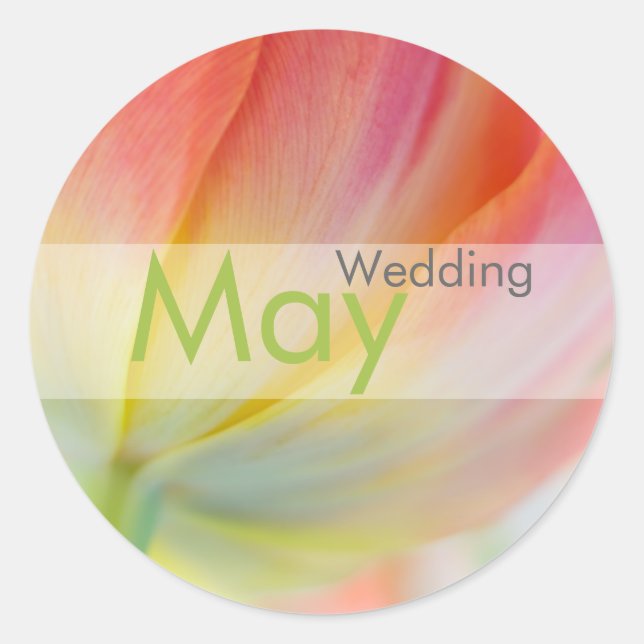 Colours of Spring • May Wedding Sticker (Front)