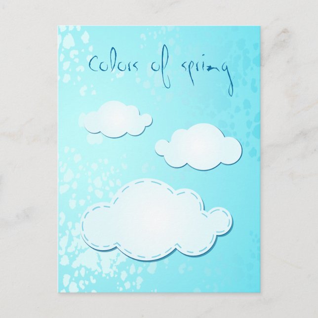 Colours of spring, postcard (Front)