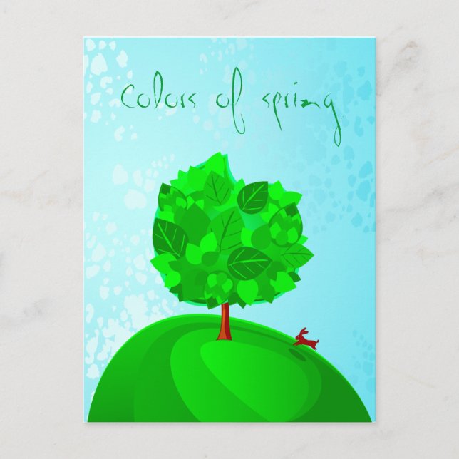 Colours of spring, postcard (Front)
