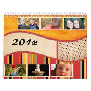 Colours of Summer Personalised/Customisable Photo Calendar