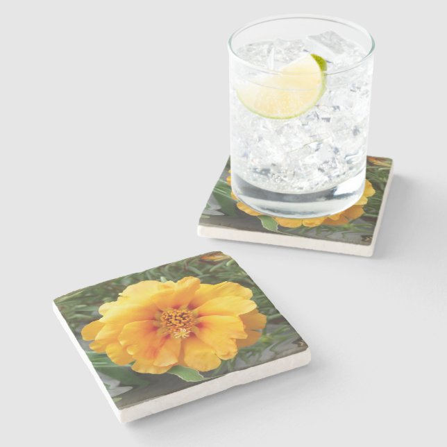 Colours of summer stone coaster (Side)