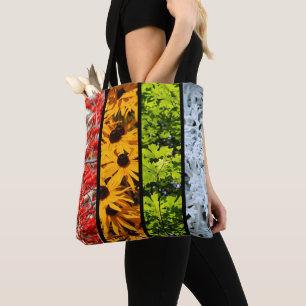 Colours of the Changing Seasons Quadriptych Tote Bag