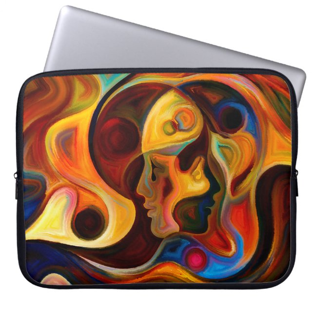 Colours of the Mind series. Design made of element Laptop Sleeve (Front)