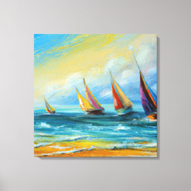 Colours of the Ocean Canvas Print (Front)