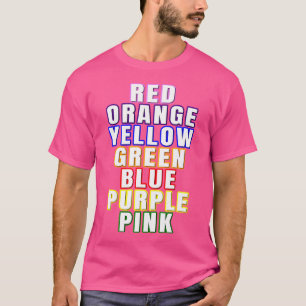 Colours Of The Rainbow Funny Roygbiv Illusion Spec T-Shirt