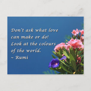 Colours of the world postcard