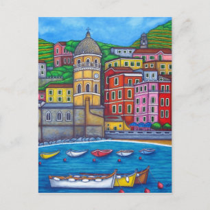 Colours of Vernazza, Cinque Terre Post Card