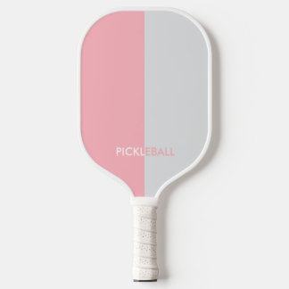 Colours Pink & White Monogram Pickleball Paddle