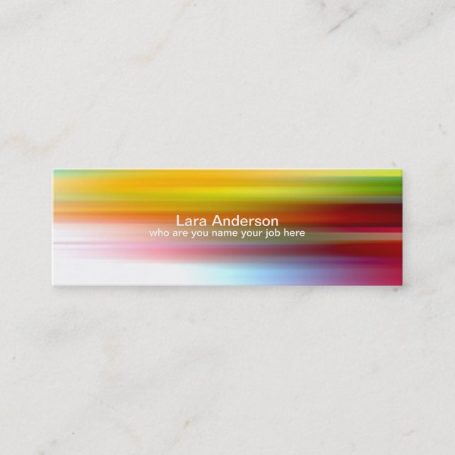 colours skinny business card (Front)