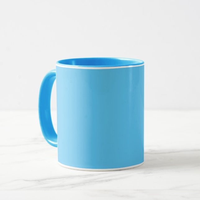 Colours Sky Blue  Mug (Front Left)