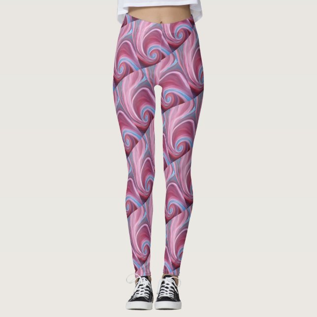 Colours Swirl Leggings (Front)