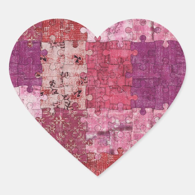 Colours Texture Puzzle Sticker (Front)